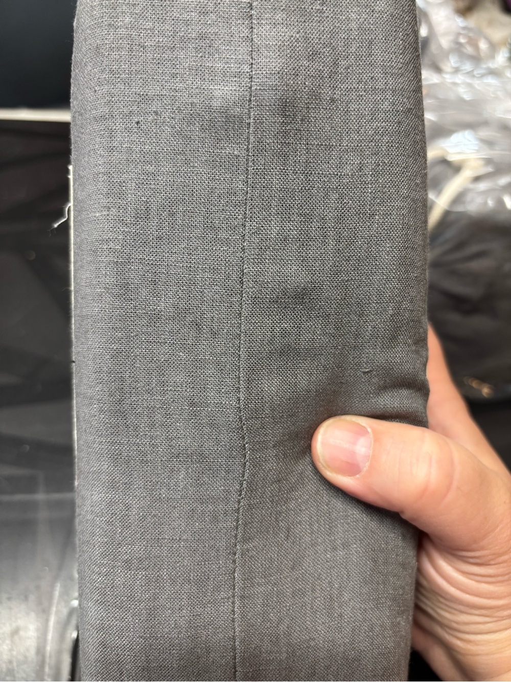 Casaluna Gray Linen-Blend Bedskirt - Queen - Picture 4 of 4